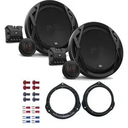 JBL Club 6500C Auto Lautsprecher mit Einbauset passend für Mercedes C-Klasse W204 2007-2014 Türen vorne / hinten 360 Watt 165mm 2 Wege Kompo