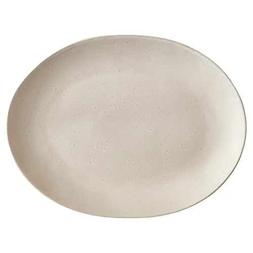 BITZ Steingut einfarbig Platte 22,5x30 cm cremeweiß