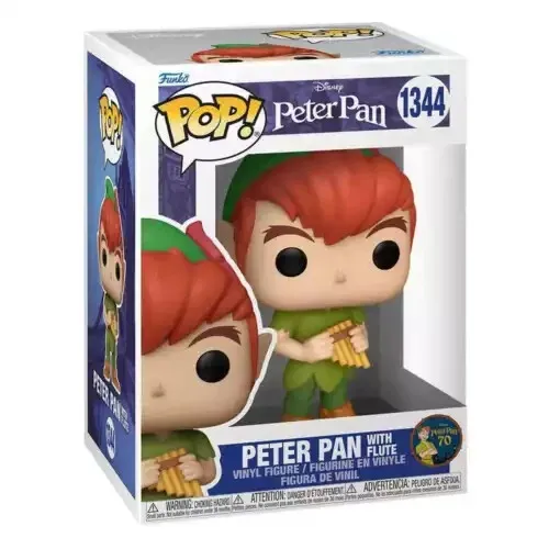 FUNKO POP! - PETER PAN WITH FLUTE 1344 ☆ Disney ☆ NEW ☆ 70 Years Peter Pan