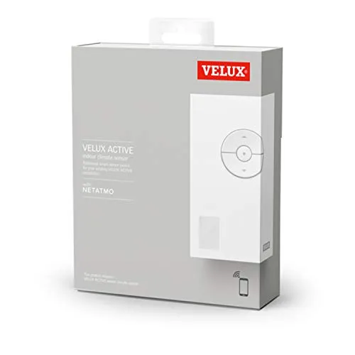 VELUX ACTIVE Raumklima-Sensor (KLA 300) - Raumklima-Sensor für VELUX Elektrofenster, misst Temperatur, Feuchtigkeit und CO2-Gehalt, einfach zu installieren und verbessert das Raumklima.