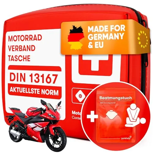 PURAHELP Motorrad Verbandskasten Mini 2025 von PURAHELP