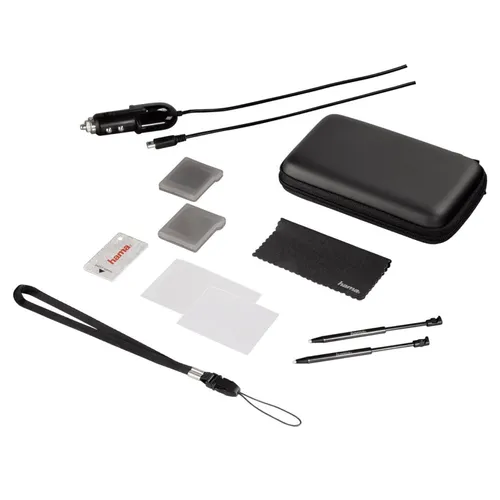 Hama 12in1 Set Tasche Spiele-Hüllen Hard-Case Ladegerät für Nintendo 3DS DSi