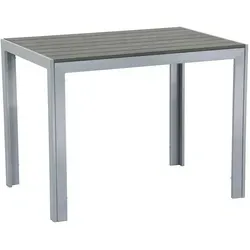 Gardissimo FIRE SOUL Alu-Gartentisch 100x70cm - Wetterfester Gartentisch mit robustem Alu-Gestell und pflegeleichter Nonwood-Platte, ideal für jeden Garten. Erhältlich in silber und anthrazit.
