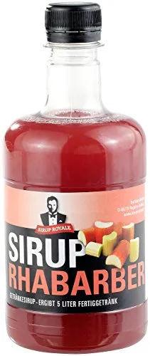 Sirup Royale mit Rhabarber-Geschmack, 0,5 Liter, PET-Flasche