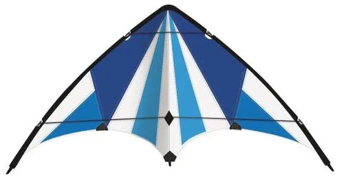 PAUL_GUENT Sportlenkdrachen Blue Loop 130 - Drachen & Windspiele – Dieser farbenfrohe Lenkdrachen aus Polyester und Fiberglas bietet ein tolles Flugerlebnis und ist ideal für Anfänger und Fortgeschrittene.
