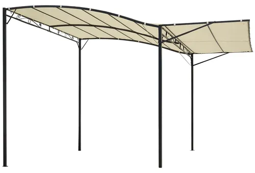 Eleganter Gartenpavillon mit klappbarem Seitendach