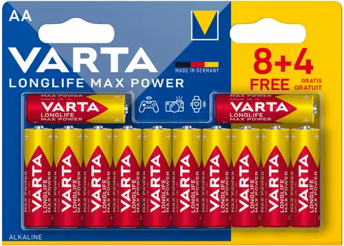 Varta Longlife Max Power Mignon 8+4 AA