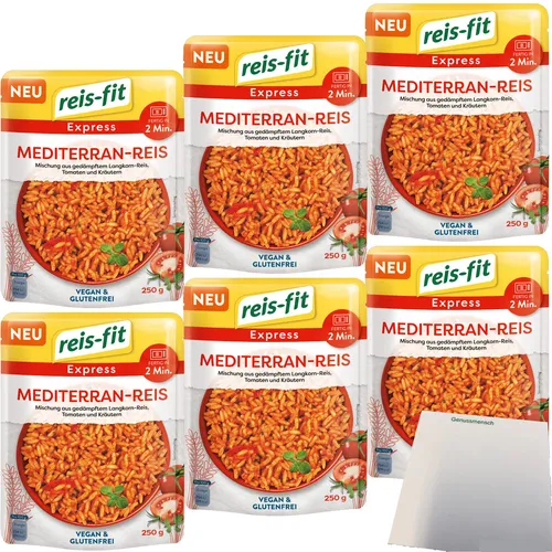 Reis-Fit Express mediterran Reis 6er Pack 6x250g Packung usy Block