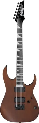 Ibanez GRG121DX-WNF E-Gitarre - Gio-Serie, Korpus aus Pappel, 2x IBZ-6 Humbucker für kraftvollen Sound und modernes Design in Walnut Flat