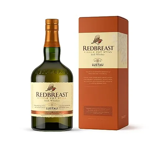 Redbreast Lustau Edition Irish Whiskey - Whisky, Gold Award Gewinner 2020 mit kräftigen Sherry-Aromen aus Lustau-Fässern, ideal für Genießer und als Geschenk.