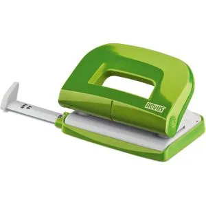 Novus Locher E 210, 025-0599, grün, Bürolocher, Stanzleistung ca. 10 Blatt