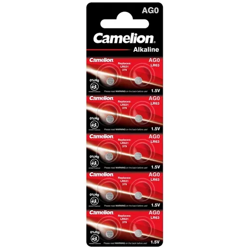 10x Knopfzelle AG0-LR63-LR521-L521-379 Uhrenbatterie von Camelion