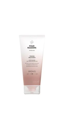 Four Reasons Color Mask Toning Treatment Bronze 200ml - Haarfarbe mit pflegender Tönung, sorgt für lebendige Farben und glänzendes Haar, perfekt für eine Farbauffrischung.