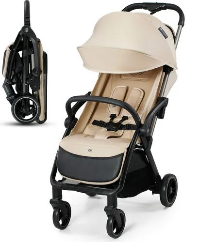 Kinderkraft APINO Buggy - Leichter Liegebuggy bis 22 kg - Buggys, ideal für Reisen mit automatischem Zusammenklappen, einstellbarer Rückenlehne und leichtem Design (7,5 kg) für maximale Mobilität.