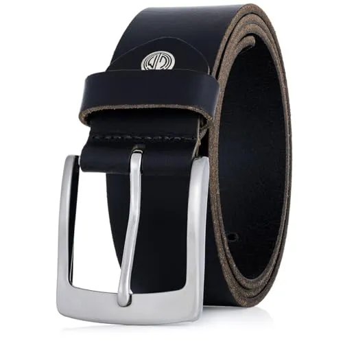 LINDENMANN Herren Leder-Gürtel 40 mm schwarz von Lindenmann