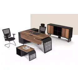 Modernes Büromöbel-Set mit Eckschreibtisch und Schrank - Praktisches Set für das Arbeitszimmer: Eckschreibtisch (220x140 cm) und Schrank (180x40x105 cm) aus Holz, stilvoll und funktional, ideal für eine effiziente Arbeitsplatzgestaltung.