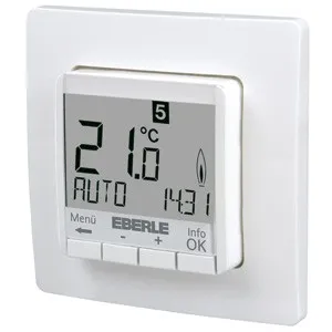 Eberle Controls UP-Uhrenthermostat FIT 3 R - Luftbefeuchter & -entfeuchter, flexibler Einsatz zum Heizen und Kühlen mit präziser Temperaturregelung von 5 bis 30 °C.