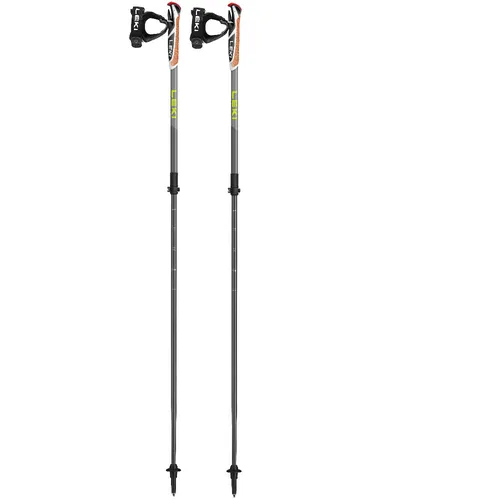 Leki SPIN SHARK SL 2023 - Verstellbare Nordic-Walking-Stöcke - Wanderstöcke aus gehärtetem HTS 5.5 Aluminium, ideal für jedes Gelände. Mit Speed Lock+ Verstellsystem von 100-130 cm und ergonomischem Trigger Shark 2.0 Griff für optimalen Halt.