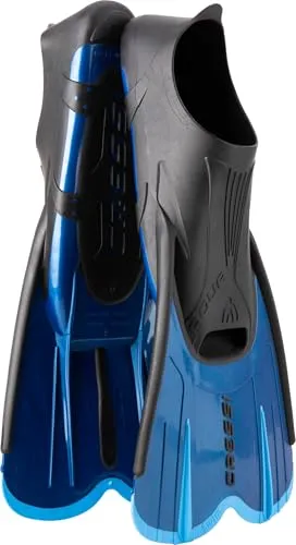 CRESSI Agua Short Fins Blue 43/44 - Self Adjusting Flossen für Schnorcheln, Schwimmen und Trainieren, Blau, 43/44