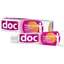 Doc Ibuprofen Schmerzgel 50 G - Arzneimittel zur schmerzlindernden und entzündungshemmenden Behandlung von Sportverletzungen und Schwellungen. Ideal für schnelle Linderung bei Prellungen und Zerrungen.
