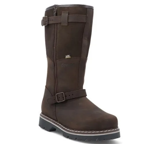 Demar TIROL Leder Thermostiefel Jagdstiefel für Herren - Braun - Größe 41 - Hochwertige Leder-Thermostiefel für Jäger und Angler. Mit wasserfestem Nubukleder, atmungsaktiver Membran und warmem Lammfellfutter. Ideal für kalte Tage und zuverlässigen Komfort.
