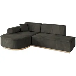 Altdecor Ecksofa, Schwarz, Textil, 3-Sitzer, 243x171 cm, Wohnzimmer, Sofas & Couches, Wohnlandschaften, Ecksofas