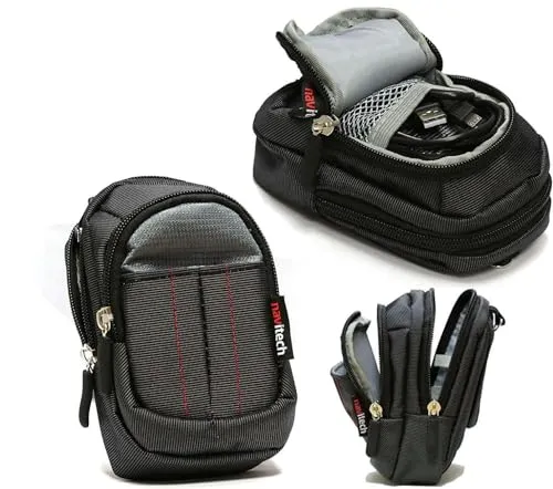 Navitech Schwarz Kamera Tasche Kompatibel mit dem Panasonic LUMIX TZ300 1