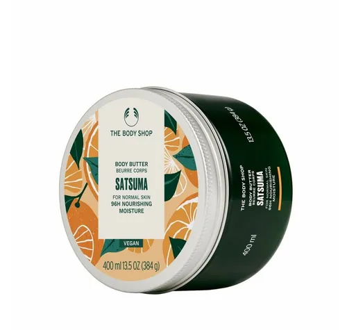 The Body Shop SATSUMA Körperbutter 400 ml - Intensive Pflege für die Haut mit fruchtigem Duft. Die reichhaltige Körperbutter zieht schnell ein und sorgt für ein geschmeidiges Hautgefühl.