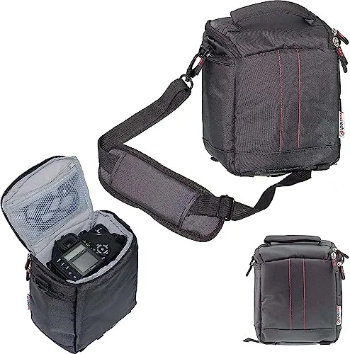 Navitech Schwarz DSLR SLR Kamera Tasche Kompatibel mit dem Kodak Pixpro Astro Zoom AZ405 Digital Bridge Camera