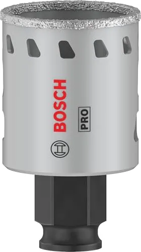 Bosch PRO Tile Power Change Plus Lochsäge 38 mm - Lochsäge für harte und weiche Fliesen, hält bis zu 2x länger als Standard, ideal für Fliesenleger und Installateure, für präzises Schneiden ohne Wasser