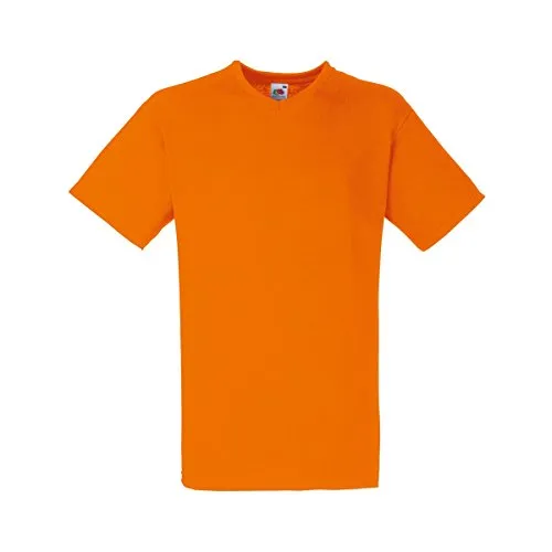 Fruit of the Loom Herren T-Shirt Valueweight V-Neck T 61-066-0, Farbe:orange, Größe:3XL
