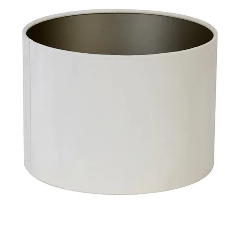 Dirk Davids Leuchten GmbH Velours Lampenschirm Zylinder Creme Weiß 30-30-21cm