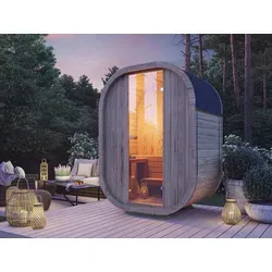 Fjordholz Fass-Sauna Luxe Micro – Premium Qualität für Ihren Garten