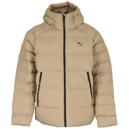 Puma Mono Hooded Jacket ice coffee (55) M - Funktionsjacke mit windCELL-Technologie, 100% recyceltem Material für nachhaltigen Stil und optimalen Windschutz beim Training.