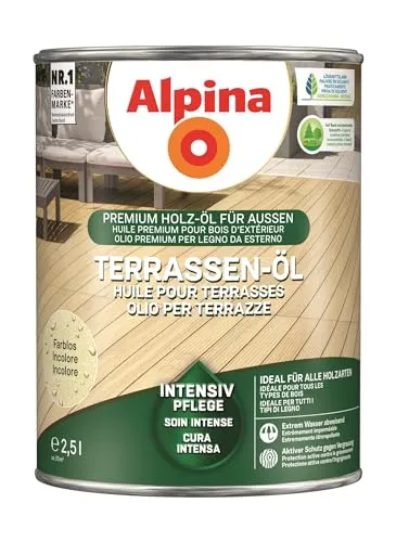 Produktbild Alpina Terrassen-Öl Farblos 2,5 Liter