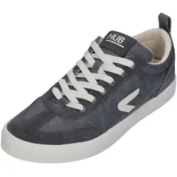 HUB MIAMI C06 Sneaker Navy White - Komfortabler Casual Style in Größe 45 EU - Sneaker in blau mit schnürbarem Design, ideal für lässige Outfits und optimalen Tragekomfort.