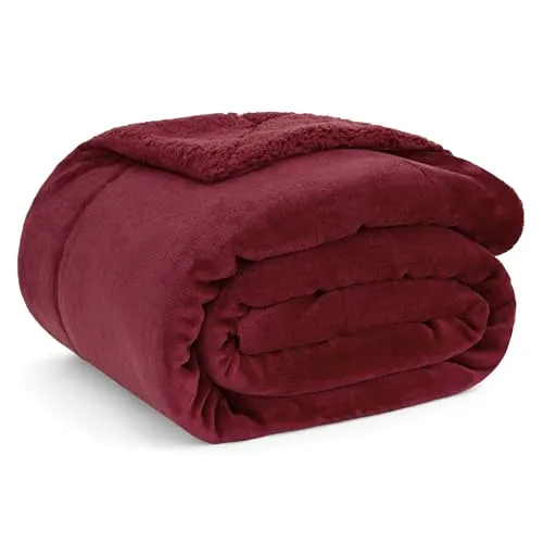 BEDSURE Kuscheldecke in rot von BEDSURE
