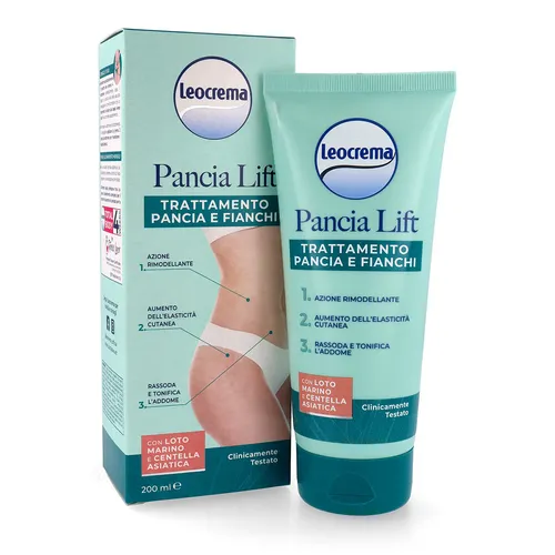 LEOCREMA Pancia Lift Umfangreduzierende Creme Bauch & Hüfte 200ml
