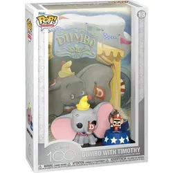 Funko Pop! Movie Poster: Disney - Dumbo - Chibi Figuren mit 100-jährigem Disney-Jubiläum, präsentiert in einem einzigartigen Poster-Design, ideal für Sammler und als Geschenk für Fans.