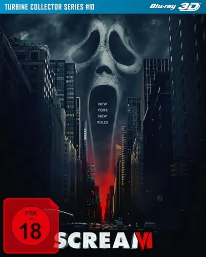 Scream VI 3D - Turbine Collector Series #10 (Blu-ray 3D) - Horrorfilm für Sammler, beeindruckende 3D-Qualität und unvergessliche Spannungsmomente, freigegeben ab 18 Jahren.
