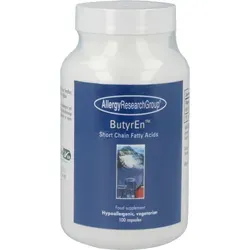 Allergy Research Group ButyrEn 100 veg. Kapseln - Nahrungsergänzungsmittel mit Buttersäure für gesunde Darmzellen, enthält eine spezielle magensaftresistente Kapsel für optimale Freisetzung im Darm.