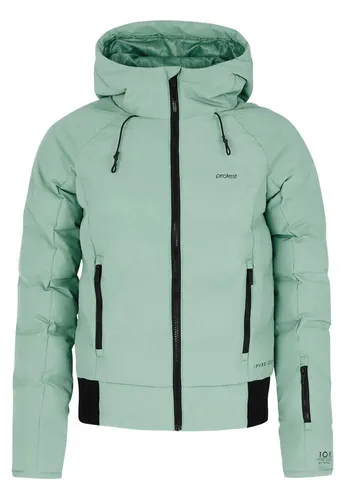 Protest Alysumi Jacke Grün XL - Skijacke aus der umweltfreundlichen PVRE Green Serie, wasserabweisend mit 10.000 mm Wassersäule und praktischen Taschen für Skifahrer.