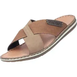 Rieker 21088-25 Herren Pantolette - Braun - Herren-Pantoletten mit schockabsorbierender Sohle und Antistress-Ausstattung für maximalen Komfort. Ideal für entspannte Sommertage!