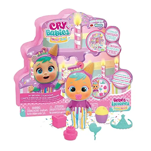 CRY BABIES MACIC TEARS Mein Geburtstags-Countdown | Kalendar-Countdown für deinen Geburtstag mit der exklusiven Sweety-Puppe und 6 Accessoires - Geschenk für Jungen und Mädchen ab 3 Jahren