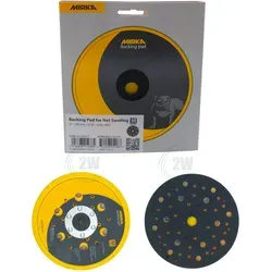 MIRKA Stützteller Ø 150mm 5/16 Gewinde Grip - Zubehör für Elektrowerkzeug, ideal für Elektroexzenter mit Schutzauflage und mittlerer Festigkeit für effizientes Schleifen.