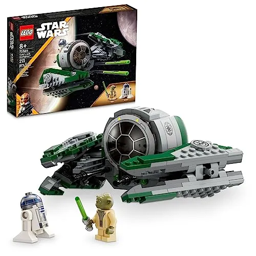 LEGO Star Wars The Clone Wars Yoda's Jedi Starfighter 75360 - Bauspielzeugset mit 253 Teilen, enthält Master Yoda Figur mit Lichtschwert und R2-D2, ideal für spannende Spielmissionen und als Geburtstagsgeschenk für Star Wars Fans ab 8 Jahren.