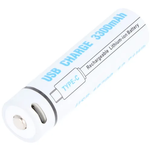 AccuCell Rundzelle 18650, Li-ion, 3,7V, 3300mAh, 12,2Wh, mit USB-C Charging Port EG-22713
