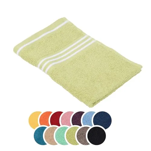 liebling Gästetuch Baumwolle, Serie Santos, 500 gr. / m², 30 x 50 cm, Ökotex, 60 Grad, saugstark, schnelltrocknend, Farbe: Limone