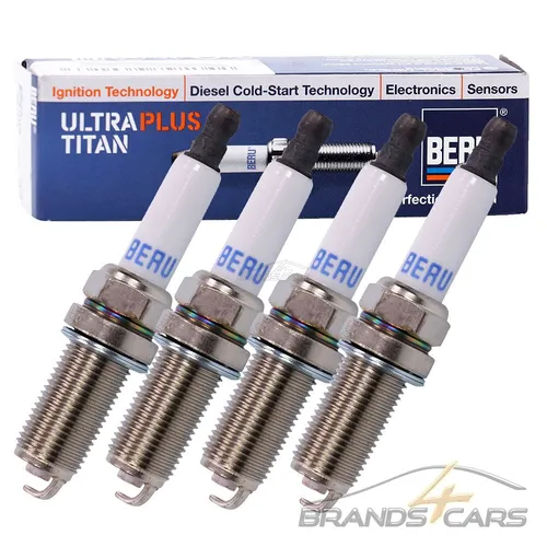 4x BERU ZÜNDKERZE FÜR CITROEN BERLINGO C2 C3 C4 C5 KIA PEUGEOT 206 307 406 407