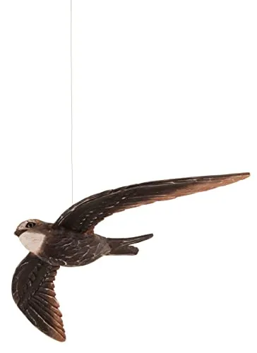 Wildlife Garden Skulptur Dekovogel Mauersegler - Skulpturen für den Garten, handgefertigter Mauersegler als dekorativer Blickfang, der Ihr grünes Idyll mit lebendigem Flair bereichert.